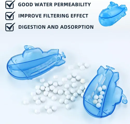 Vista 3 de AMI PARTS Humidificador limpiador flotante submarino para la mayoría de humidificadores cálidos y fríos y peceras, purifica el agua, suaviza el agua