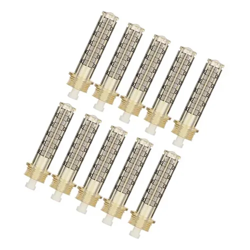 Vista 4 de Ampolla vacía desechable 10pcs 0.0 fl oz con piezas de repuesto de tapa de adaptador 1pc
