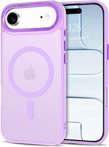 Vista 276 de Anuck - Funda magnética para iPhone 11 compatible con MagSafe, carcasa trasera mate translúcida dura, borde de TPU, delgada, resistente a impactos