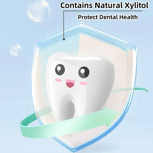 Vista 8 de Hilo dental para niños, múltiples sabores de frutas, palillos de hilo dental para niños de todas las edades, envueltos individualmente (60 unidades)