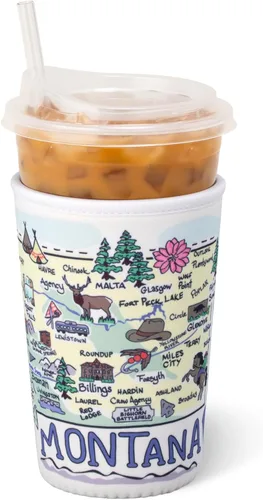 Vista 23 de Swig Life Funda Mediana para Taza de Café Helado Coolie, Funda Aislante de Taza de Café Helado Estándar de 22oz con Asa, Funda Aislante de Neopreno