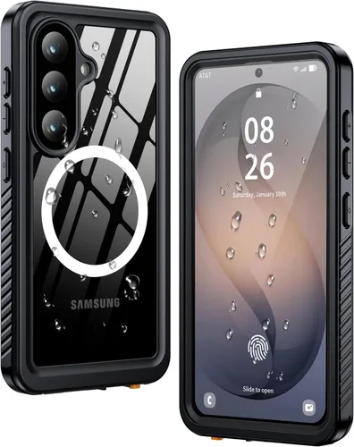 Vista 10 de ANTSHARE Funda impermeable IP68 para Samsung Galaxy S24 Ultra, compatible con MagSafe, protector de pantalla y lentes integrado, protección