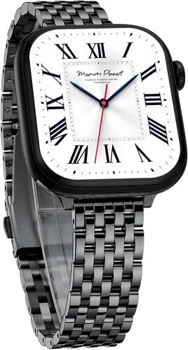 Vista 14 de Correa delgada y femenina para Apple Watch 11 10 Se 9 8 7 6 5 4 3, Correa metálica elegante para mujeres para Apple Watch 42mm 41mm 40mm 44mm 45mm