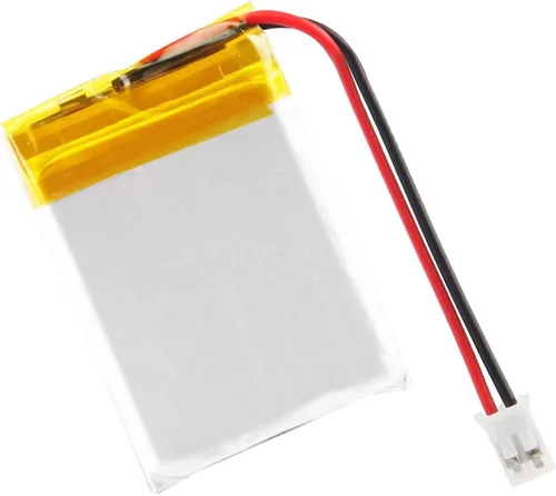 Vista 2 de 503040 3.7V Lipo Batería 600mAh Batería recargable de polímero de litio con conector JST PH2.0.000 in para dispositivo electrónico