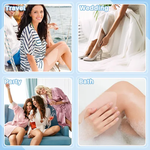 Vista 4 de Timgle 20 piezas de cinta de levantamiento de muslos autoadhesiva para celulitis, cintas impermeables para piel suelta y muslos para mujeres