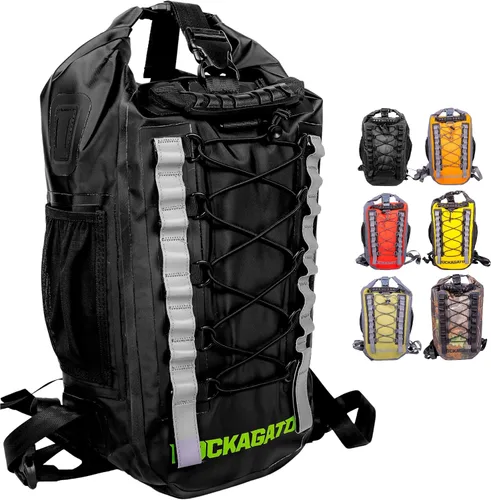 Vista 7 de Mochila impermeable - Serie HYDRIC Bolsa flotante a prueba de agua River Pack, Camuflaje, 25 L, Mochila