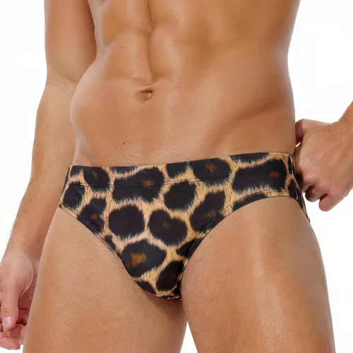 Vista 10 de AIMPACT Traje de baño de secado rápido de los hombres impresos con cordón