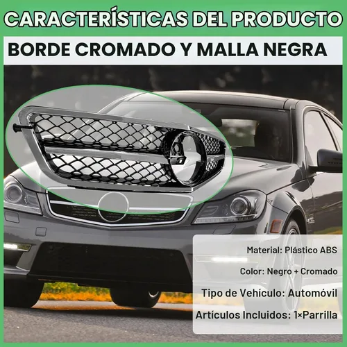 Vista 6 de Rejilla para Mercedes Benz W204 Clase C C250 C300 C350 AMG 2008