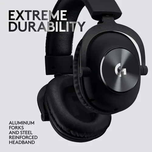 Vista 6 de Logitech G PRO Gaming Headset for Oculus Quest 2 - Oculus Ready - Custom-length Cable - PRO-G Precision Gaming Audio Driver - Steel and Aluminum