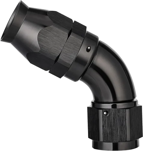 Vista 23 de EVIL ENERGY - Adaptador de manguera de una pieza PTFE 4AN de 30 grados, aluminio, color negro