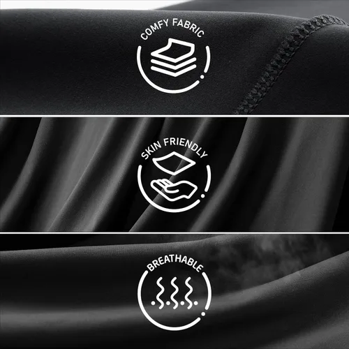 Vista 4 de Haimont Pantalones deportivos para hombre con bolsillos con cremallera, cintura elástica, ligeros, para correr, entrenamiento, gimnasio