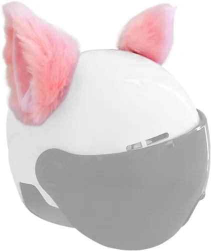Vista 13 de Orejas de gato para casco, orejas de felpa, accesorio adhesivo para casco para bicicleta, motocicleta, superficies lisas, decoración de cascos