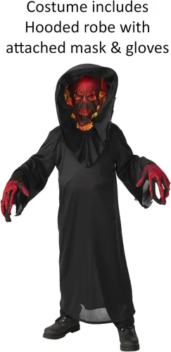 Vista 2 de Rubie's Disfraz de demonio de calavera para niño