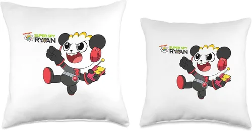 Vista 3 de Ryan's World Super Spy Combo Panda Throw Pillow, 16 x 16 pulgadas, multicolor
