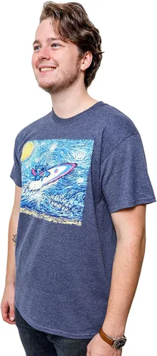 Vista 3 de Disney Lilo y Stitch Starry Night Surfing Camiseta