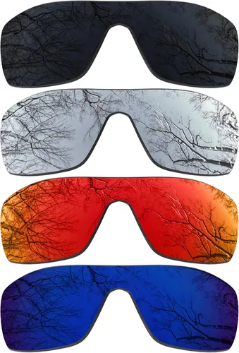 Vista 13 de ToughAsNails 3 pares de lentes de repuesto polarizadas para Oakley Oil Rig Pack-BS25
