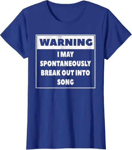 Vista 46 de Advertencia I may Spontaneously romper en canción camiseta