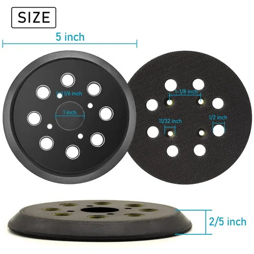 Vista 2 de Almohadilla de repuesto de 5 pulgadas para Ryobi #300527002, compatible