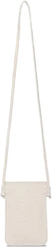 Vista 9 de Bolso cruzado pequeño para mujer, mini bolso cruzado de lona de algodón Negro