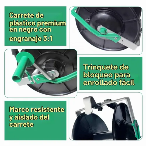 Vista 4 de PK1 Valla eléctrica 3:1 carrete con engranaje estándar
