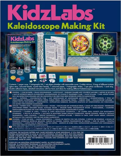Vista 5 de 4M Kidzlabs Kit de fabricación de caleidoscopio - Juguetes STEM de física con luz óptica, regalo de manualidades para niños y adolescentes, niños