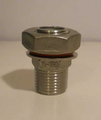 Vista 6 de KIT DE CABEZA DE BULKHEAD SIN SOLDADURA para HERvidor de cerveza o WHISKEY STILL - ACERO INOXIDABLE 1/2" NPT HOMEBREW EQUIPO