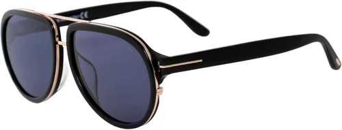 Vista 2 de Tom Ford Geoffrey Aviator FT0779-F 01V 60 - Gafas de sol (negro, azul)