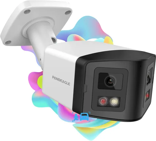 Vista 9 de PANOEAGLE Cámara de seguridad IP PoE de doble lente de 4 MP para exteriores con gran angular panorámico de 180°, visión nocturna a