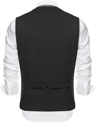 Vista 3 de Coofandy - Chaleco formal para hombre