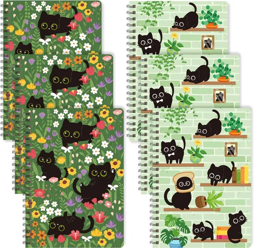 Vista 24 de B1ykin Cuadernos en espiral A5, 2 unidades, 50 hojas, 100 páginas, encuadernados con alambre, regalo de agradecimiento al profesor, cuaderno