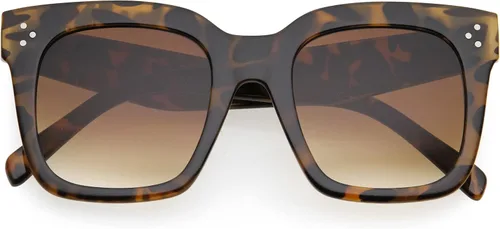 Vista 63 de zeroUV - Gafas de sol cuadradas retro de moda de gran tamaño para mujer estilo vintage 1.969 pulgadas