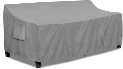 Vista 19 de PureFit Funda impermeable para sofá de exterior, funda para muebles de sofá de patio, funda de sofá biplaza de 2 plazas con ventilación de aire