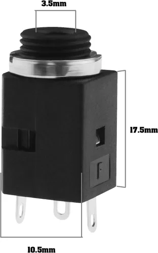 Vista 4 de 10 unids 0.138 in 3 polos estéreo jack socket 3 pin hembra montaje en panel conector accesorios para electrodomésticos Televisiones Sistemas estéreo