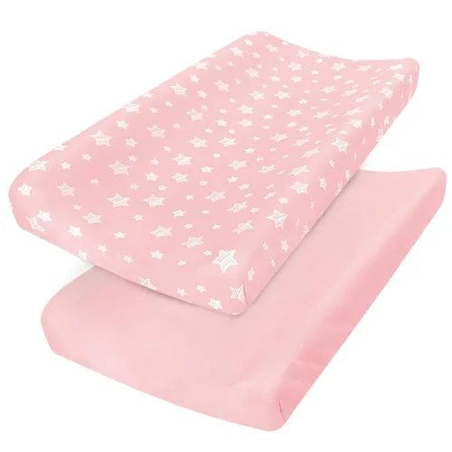 Vista 21 de Pack and Play Sheets - Juego de 2 sábanas para cuna, sábana bajera elástica para cuna, compatible con Graco Pack n Play, material suave y Dinosaurio