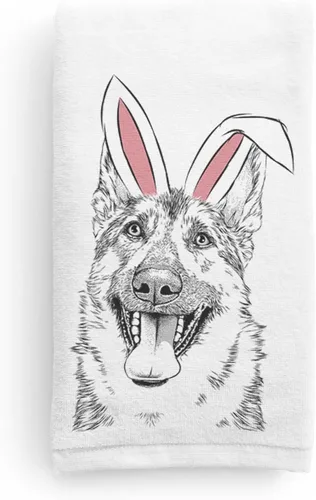 Vista 10 de Inkopious Bare Benson The German Shepherd - Toalla de mano decorativa para baño y cocina