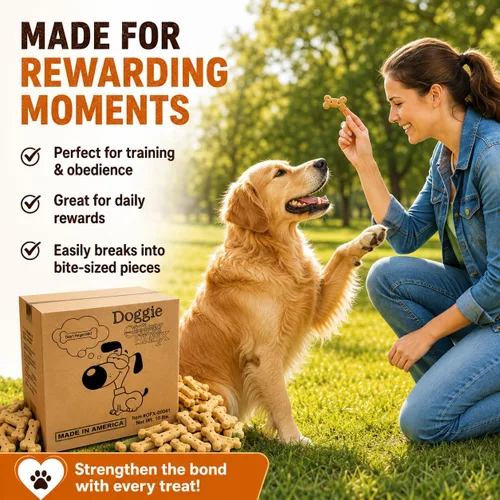 Vista 2 de Office Snax Doggie Snax - Golosinas crujientes para perros con sabor a