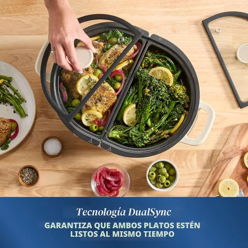 Vista 4 de Crock-Pot MultiMeal Multicooker y olla de cocción lenta programable con función de horneado Leche de avena