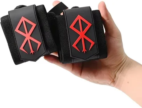 Vista 2 de Muñequeras de anime de 24 pulgadas para hombres y mujeres, 1 par cada uno, accesorios de gimnasio para levantamiento de pesas y mejorar