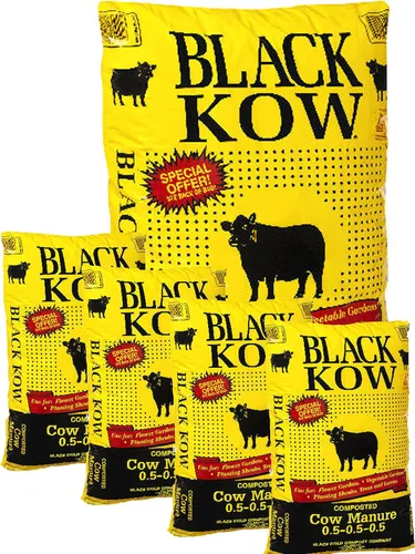 Vista 2 de Black Kow compostado estiércol de vaca bolsa de 35 libras