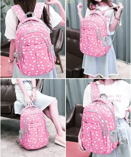 Vista 6 de BLUEFAIRY - Mochilas para niños y niñas, escuela primaria, jardín de niños