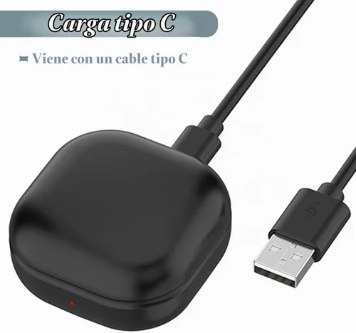 Vista 4 de Funda de carga para Galaxy Buds 2 SM-R177, funda de cargador de repuesto con cable USB C para auriculares Samsung Galaxy Buds 2