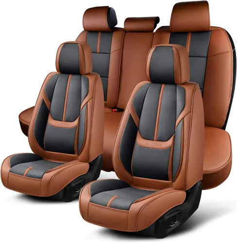 Vista 15 de Fundas de Asiento de Automóvil Accesorios Asiento Delantero Protector de Cojín de Cuero Transpirable Impermeable Funda de Asiento para Automóviles