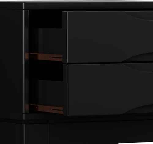 Vista 10 de SIMPLIHOME Harper - Mesa auxiliar rectangular de madera maciza de 22 Negro