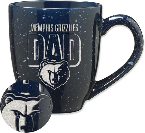 Vista 14 de Rico Industries NBA 16 oz Team Color Laser Engraved Speckled Ceramic Coffee Mug 3-Color del