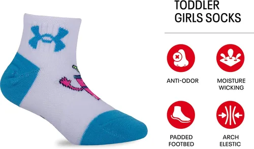 Vista 2 de Under Armour Paquete múltiple de calcetines para niña