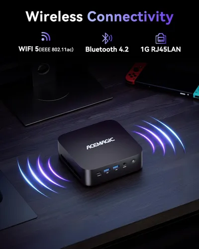 Vista 8 de ACEMAGIC Mini PC K1, procesador AMD Ryzen 4300U de 28 W, 16 GB DDR4 RAM 512 GB SSD (Beat 3300U/N150/N97) Mini computadoras 11 Pro, HDMI+DP1.4 Dual
