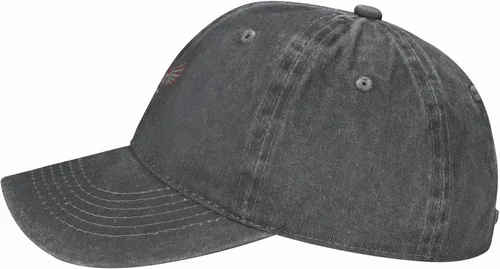 Vista 4 de Cowboy Hat Trendy Hats for Man and Women Djustable Four Season Outdoor Baseball Cap of Hell Skull with Angel Deep Heather