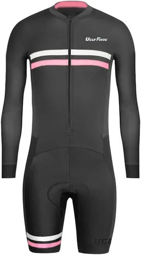 Vista 73 de UGLY FROG Traje de triatlón para hombre de manga corta Jersey de piernas cortas Skinsuit Tri Kit Ciclismo Skinsuit Team Bike Ropa