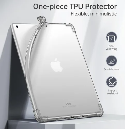 Vista 10 de MoKo Funda transparente para iPad de 9ª/8ª/7ª generación 2021/2020/2019
