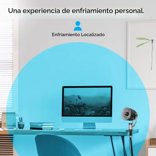 Vista 3 de Vornado PivotC - Ventilador de aire personal con clip y soporte multisuperficie, color negro